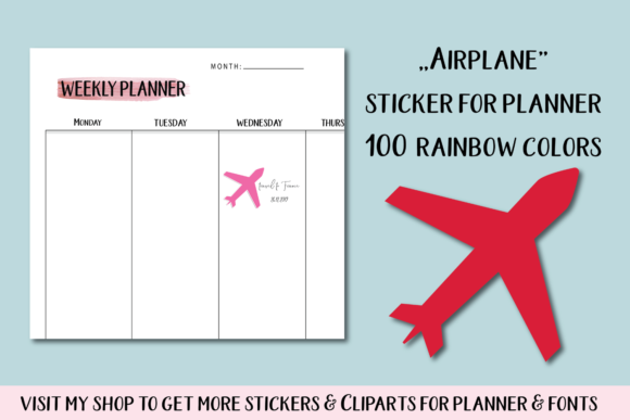 100 Airplane Clipart Collection