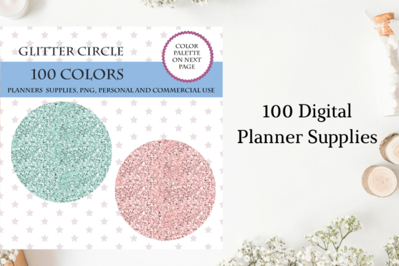 100 Glitter Circles Clipart: A Versatile Resource for Designers and Creators