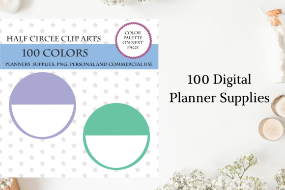 100 Half Circles, Half Round Circles: A Versatile Design Resource for Creative Projects