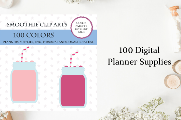 100 Smoothie Clipart & Lemonade Clipart for Creative Projects