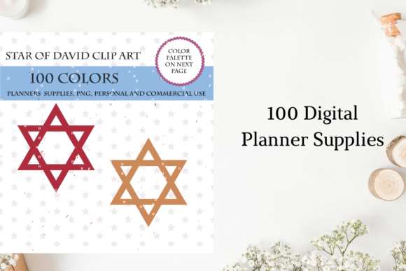 100 Star of David Clipart for Creative and Professional Use