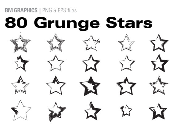80 Grunge Stars for Edgy Design