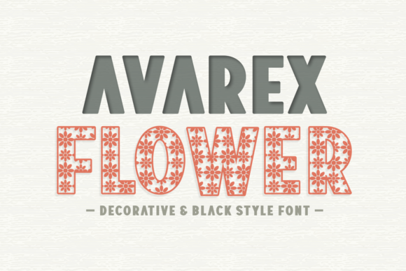Avarex Flower: A Playful Font for Creative Designs