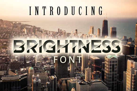 Brightness: A Gradient Decorative Font for Bold Design Statements