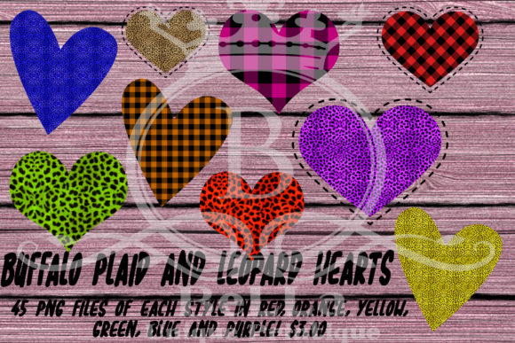 Buffalo Plaid Leopard Hearts Font