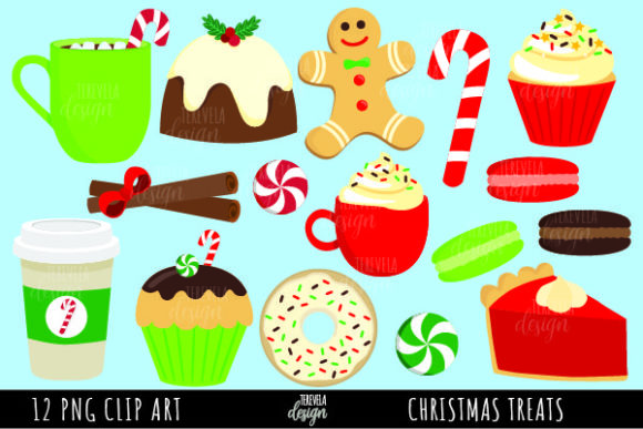 Christmas Treats Clipart: A Versatile Resource for Holiday Creations