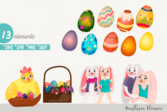 Easter Eggs Hunt Clipart Bunnies: A Versatile Resource for Creative Projects