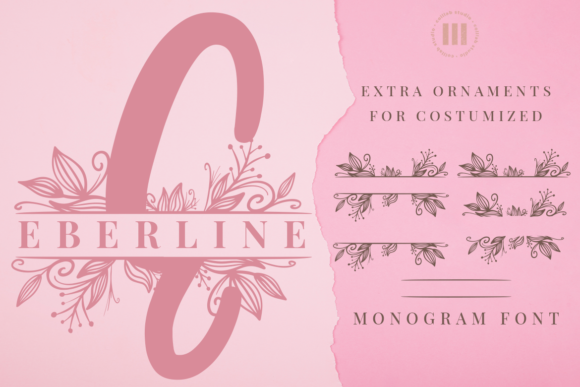 Eberline Monogram: A Sweet and Elegant Font for Timeless Designs
