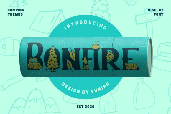 Embrace the Spirit of Autumn with Bonfire: A Font That Ignites Creativity