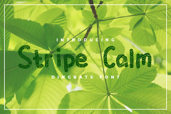 Exploring the Artistry of Stripe Calm: A Unique Decorative Font for Modern Design