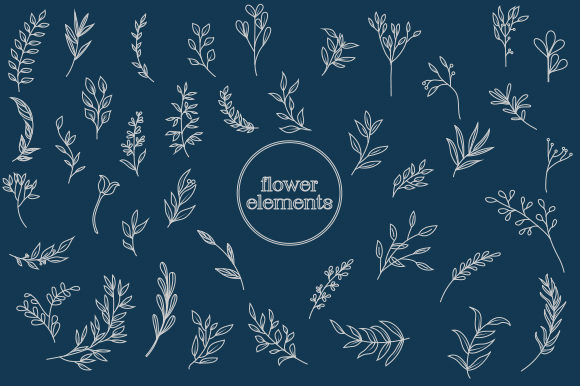 Hand-Drawn Floral Vintage: A Timeless Design Element for Modern Creations