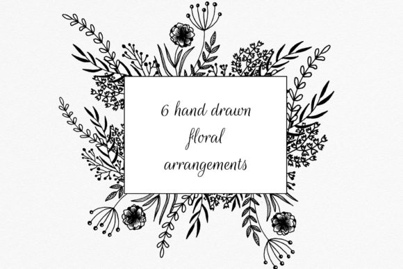 Hand Drawn Flowers Arrangements: A Versatile Tool for Creative Projects