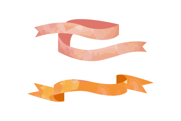 Hand Drawn Watercolor Ribbons Design: A Versatile Element for Creative Projects