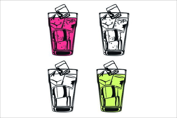 Lemonade Glass Design for Creative Projects