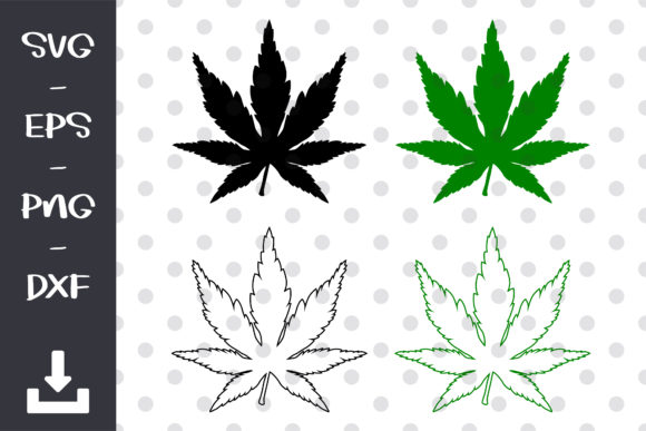 Marijuana Pot Leaf Digital Files – Instant Download for Creative and Practical Use