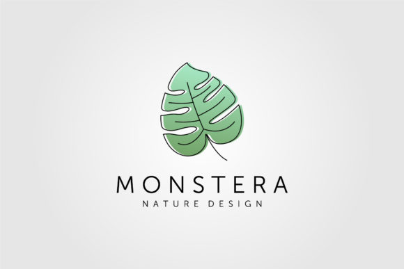 Monstera Deliciosa Leaf Logo Vector: A Modern Design Element for Professionals and Creators