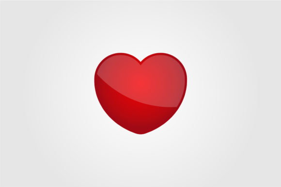 Red Hearth Symbol of Love Emblem Design