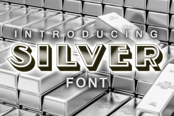 Silver: A Stunning 3D Decorative Font for Creative Projects