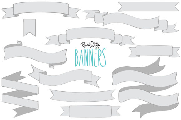 Simple Grey Banners for Creative Projects