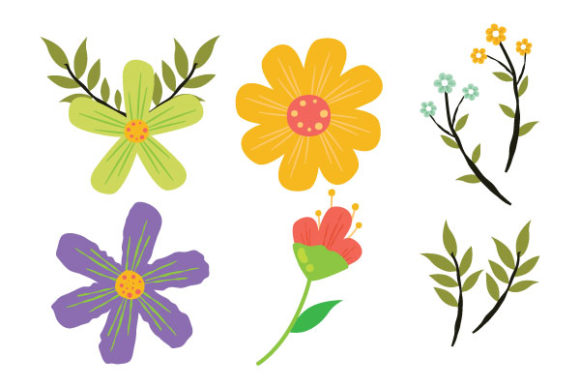 Various Set of Flower Vector Design: A Versatile Tool for Creative and Professional Workflows