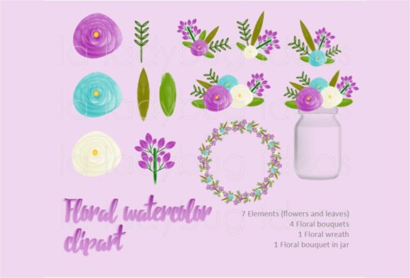 Watercolor Flowers Clipart: A Versatile Asset for Creative Projects